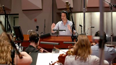 Jeff Russo conducts the orchestra... Photo
