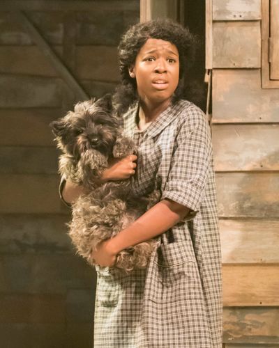 Gabrielle Brooks as Dorothy and Dotty as Toto Photo
