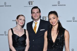 Michael Cavallaro, Harry Winton Beverly Hills Salon Manager (center) is flanked by AB Photo
