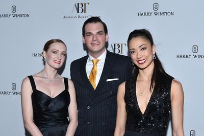 Michael Cavallaro, Harry Winton Beverly Hills Salon Manager (center) is flanked by AB Photo
