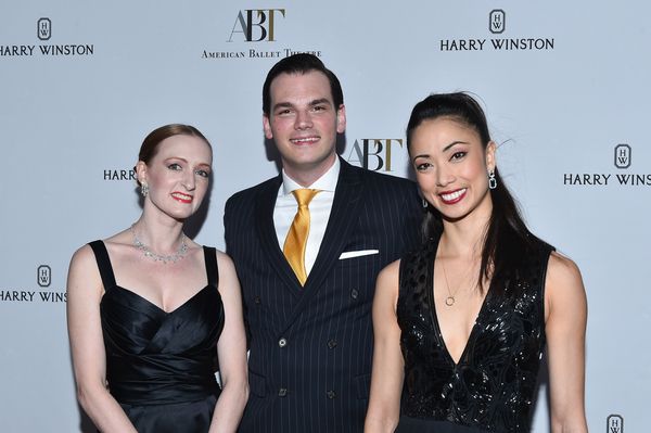 Michael Cavallaro, Harry Winton Beverly Hills Salon Manager (center) is flanked by AB Photo