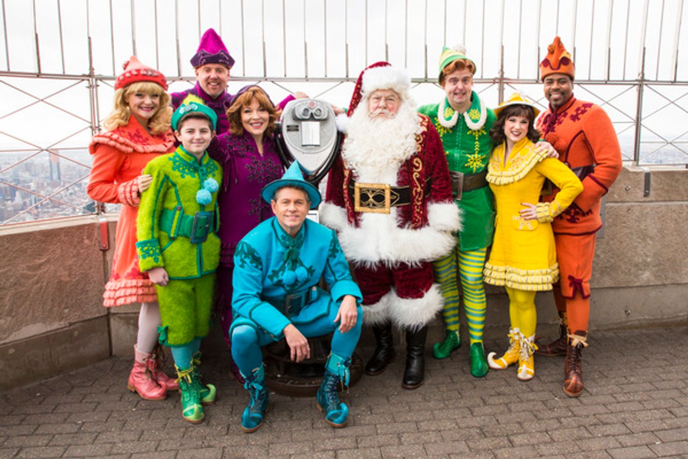 Photo Flash: Cast of ELF THE MUSICAL Visits The Empire State Building Photo Flash: Cast of ELF THE MUSICAL Visits The Empire State Building Image