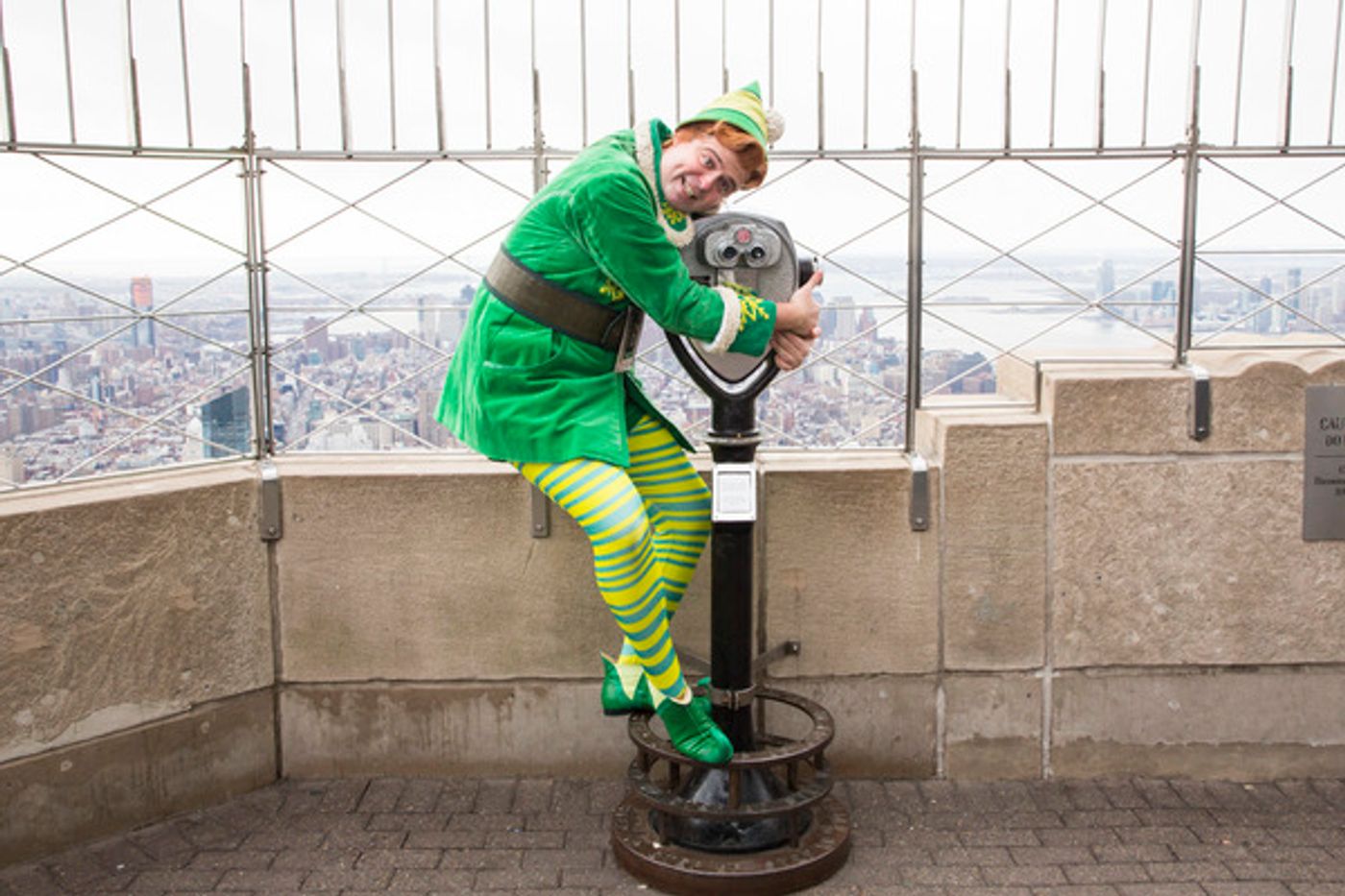 Photo Flash: Cast of ELF THE MUSICAL Visits The Empire State Building Photo Flash: Cast of ELF THE MUSICAL Visits The Empire State Building Image