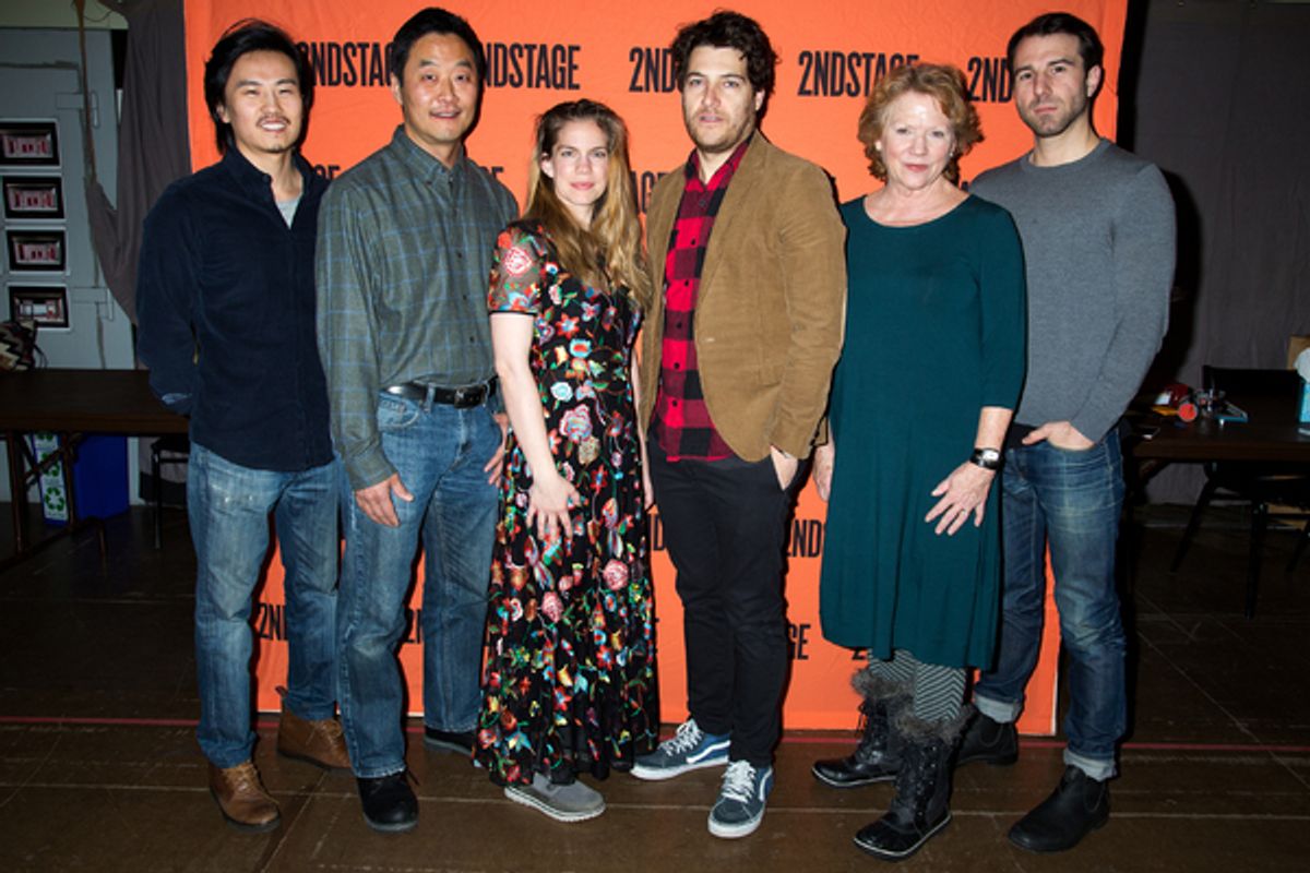 Alex Hurt, Stephen Park, Anna Chlumsky, Adam Pally, Eugene Young, Becky Ann Baker at 