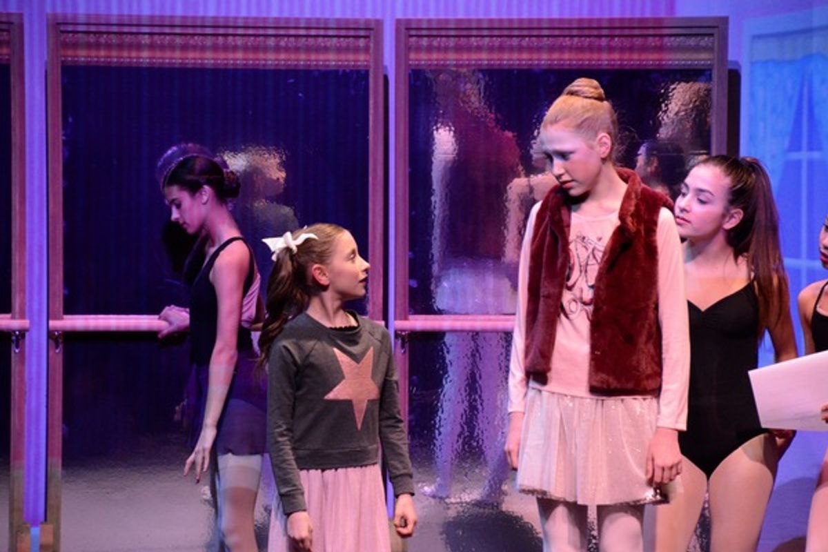 Elliana Walmsley and Clara Young at 