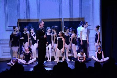 David Michael Kirby and the cast that includes-Elliana Walmsley, Clara Young, Devin T Photo