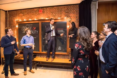 Director Eric Tucker and Diane Paulus make post-show remarks Photo