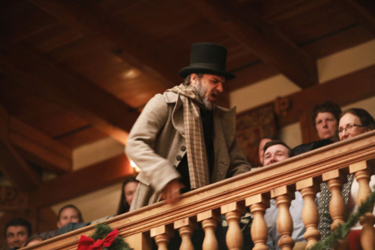 J.C. Long as Ebenezer Scrooge in A CHRISTMAS CAROL. at 