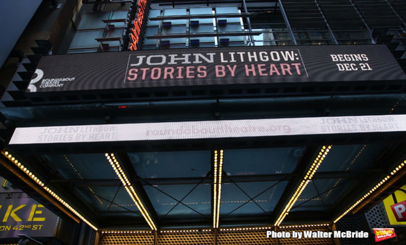 Up on the Marquee: JOHN LITHGOW: STORIES BY HEART Up on the Marquee: JOHN LITHGOW: STORIES BY HEART Image
