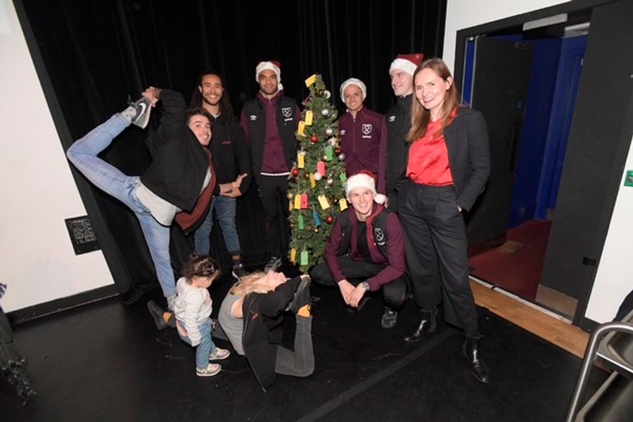 Photo Flash: West Ham Football Stars Come to Stratford Circus Arts Centre  Image