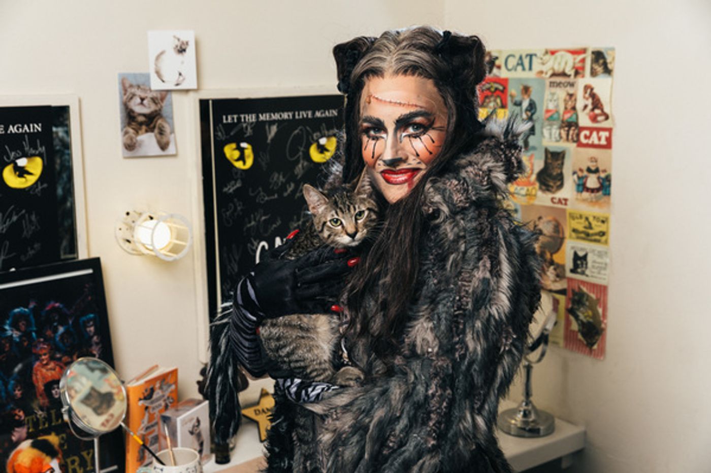 Photo Flash: Mamie Parris and the Cast of CATS Pose with Adorable, Adoptable Felines Photo Flash: Mamie Parris and the Cast of CATS Pose with Adorable, Adoptable Felines Image