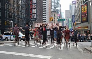 Zac Efron, James Corden, and Hugh Jackman perform in Crosswalk The Musical in New York City @ BroadwayWorld Zac Efron, James Corden, and Hugh Jackman perform in Crosswalk The Musical in New Yor Photo