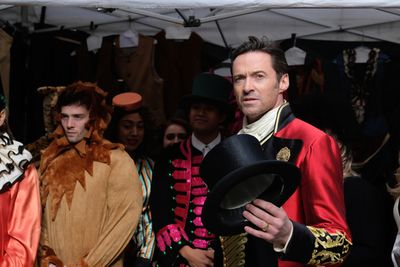 Hugh Jackman performs in Crosswalk The Musical in New York City Photo