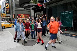 Zac Efron , Zendaya, and James Corden perform in Crosswalk The Musical in New York Ci Photo
