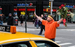 James Corden in Crosswalk The Musical in New York Cit Photo