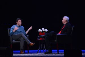 Raul Esparza and Fr. Edward L. Beck, C.P. @ BroadwayWorld Raul Esparza and Fr. Edward L. Beck, C.P. Photo