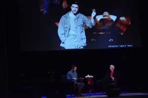 Raul Esparza and Fr. Edward L. Beck, C.P. Photo