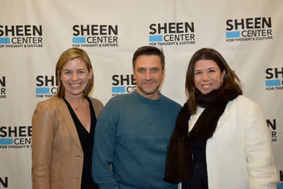 Laura Moore Brown, Raul Esparza and Stellene Valances (Editor in Chief of Town and Co Photo