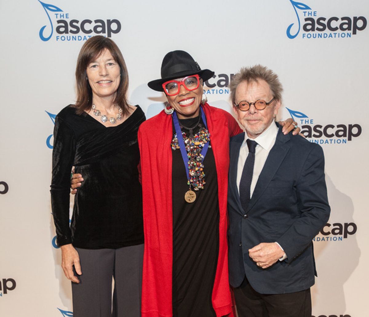 ASCAP Foundation Executive Director Colleen McDonough, Dee Dee Bridgewater, and ASCAP Foundation President Paul Williams at 