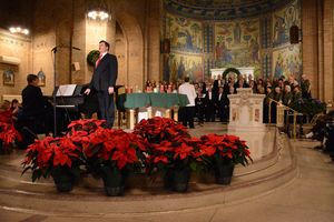 David George, Anthony Kearns, Christopher Bilella and the Hibernian Festival Singers Photo