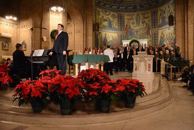 David George, Anthony Kearns, Christopher Bilella and the Hibernian Festival Singers Photo