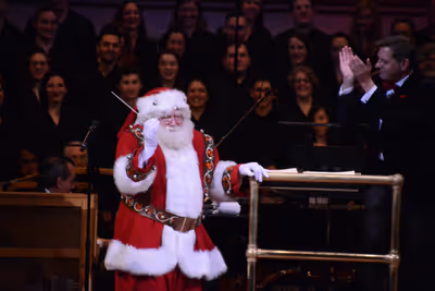 Santa Claus and Steven Reineke Photo