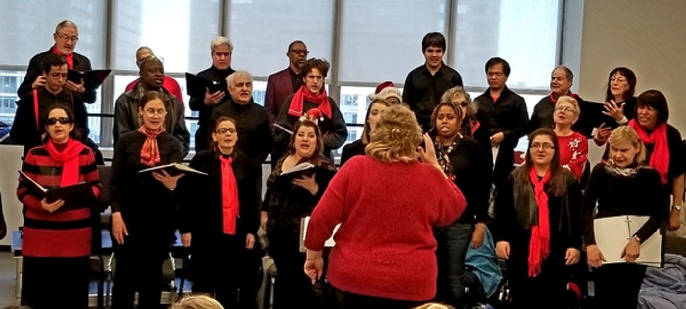 Lighthouse Guild's Vocal Ensemble Spreads Holiday Cheer During One-Day Caroling Tour In Manhattan  Image