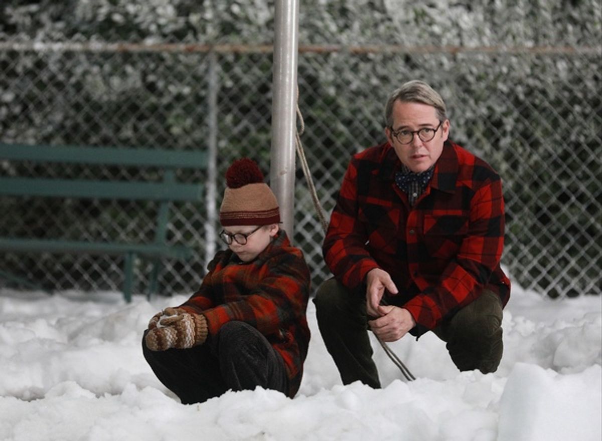 A CHRISTMAS STORY LIVE!: Cast members Andy Walken and Matthew Broderick  during FOXâ€™s live musical event, A CHRISTMAS STORY LIVE!, airing Sunday, Dec. 17 (7:00-10:00 PM ET live/PT tape-delayed) on FOX. CR: Jordin Althaus/ FOX at 
