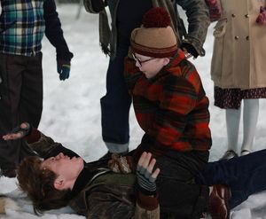 A CHRISTMAS STORY LIVE!: Cast members Sacha Carlson and Andy Walken during FOX’s live musical event, A CHRISTMAS STORY LIVE!, airing Sunday, Dec. 17 (7:00-10:00 PM ET live/PT tape-delayed) on FOX. CR: Jordin Althaus/ FOX @ BroadwayWorld A CHRISTMAS STORY LIVE!: Cast members Sacha Carlson and Andy Walken during FOX‿ Photo