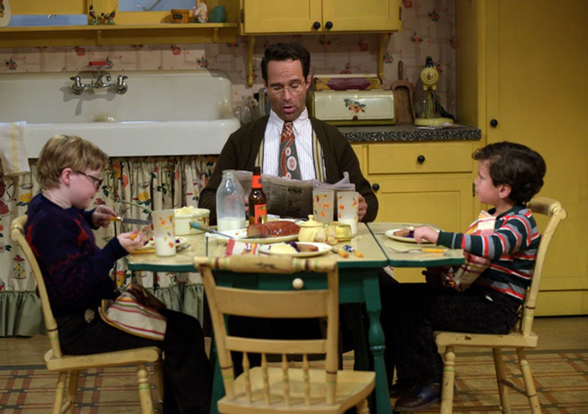 A CHRISTMAS STORY LIVE!: L-R:  Cast memberss Andy Walken, Chris Diamantopoulos and Tyler Wladis during FOXâ€™s live musical event, A CHRISTMAS STORY LIVE!, airing Sunday, Dec. 17 (7:00-10:00 PM ET live/PT tape-delayed) on FOX. CR: Ray Mickshaw/ FOX at 