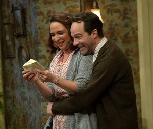 A CHRISTMAS STORY LIVE!: L-R: Cast members Maya Rudolph and Chris Diamantopoulos during FOX’s live musical event, A CHRISTMAS STORY LIVE!, airing Sunday, Dec. 17 (7:00-10:00 PM ET live/PT tape-delayed) on FOX. CR: Ray Mickshaw/ FOX @ BroadwayWorld A CHRISTMAS STORY LIVE!: L-R: Cast members Maya Rudolph and Chris Diamantopoulos dur Photo