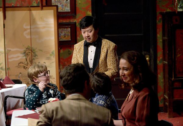 A CHRISTMAS STORY LIVE!:  L-R: Andy Walken, Ken Jeong, Tyler Wladis, Maya Rudolph and Photo