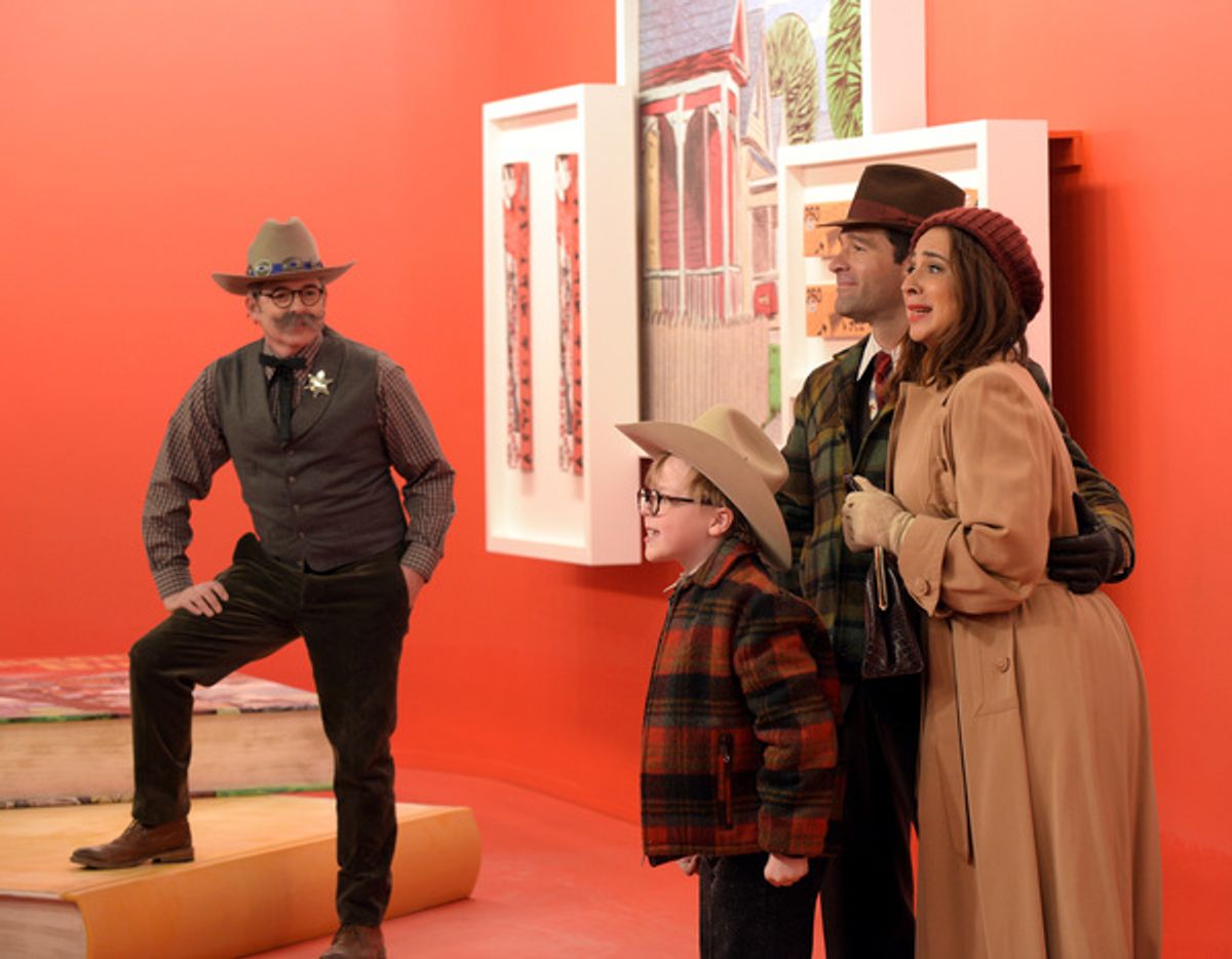 A CHRISTMAS STORY LIVE!: L-R: Cast members Matthew Broderick , Andy Walken, Chris Diamantopoulos and Maya Rudolph at rehearsals for FOXâ€™s live musical event, A CHRISTMAS STORY LIVE!, airing Sunday, Dec. 17 (7:00-10:00 PM ET live/PT tape-delayed) on FOX. at 