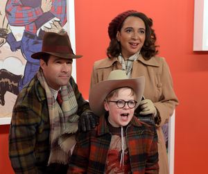 A CHRISTMAS STORY LIVE!: L-R: Cast members Chris Diamantopoulos, Maya Rudolph and Andy Walken during FOX’s live musical event, A CHRISTMAS STORY LIVE!, airing Sunday, Dec. 17 (7:00-10:00 PM ET live/PT tape-delayed) on FOX. CR: Ray Mickshaw/ FOX @ BroadwayWorld A CHRISTMAS STORY LIVE!: L-R: Cast members Chris Diamantopoulos, Maya Rudolph and And Photo