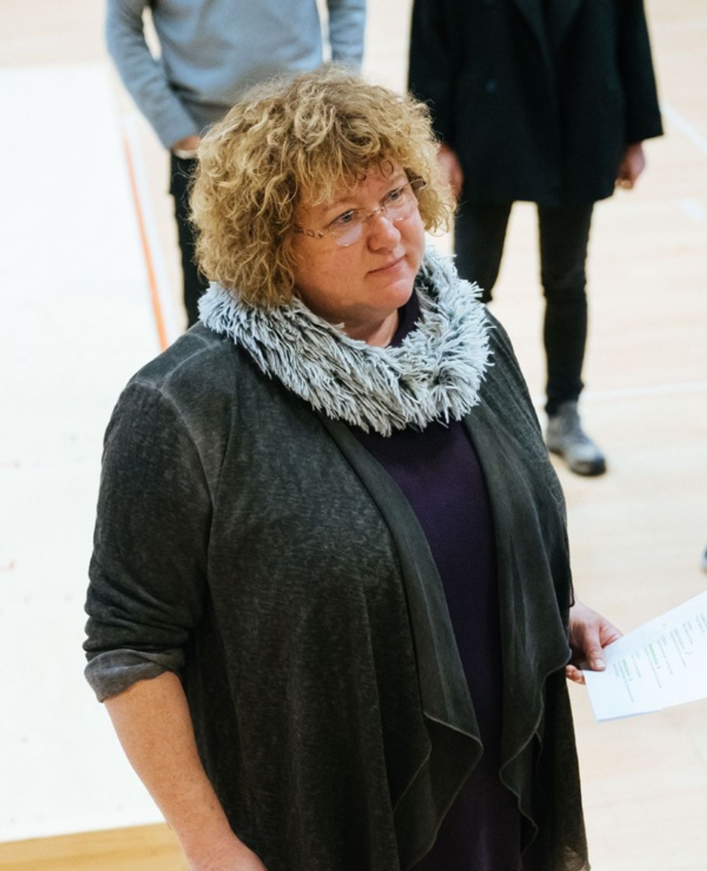 Photo Flash: In Rehearsal with Michelle Fairley, Ben Whishaw, and More in JULIUS CAESAR  Image