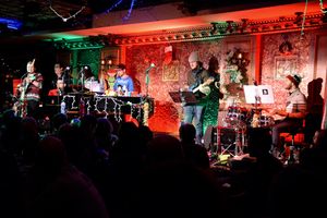 Joe Iconis and the band-Charlie Rosen (Trumpet/Keyboard), Rob Rokicki (Acoustic Guitar/Keyboard), Ian Kagey (Bass), Dennis Michael Keefe (Sax and Clarinet), Ashley Rodbro (Flute/Piccolo), Tom Horgensen (Drums) and Mike Rosengarten (Guitar) @ BroadwayWorld Joe Iconis and the band-Charlie Rosen (Trumpet/Keyboard), Rob Rokicki (Acoustic Guita Photo