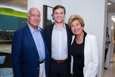 John Shalam, Apprentice Artist James Wright, Jane Shalam Photo