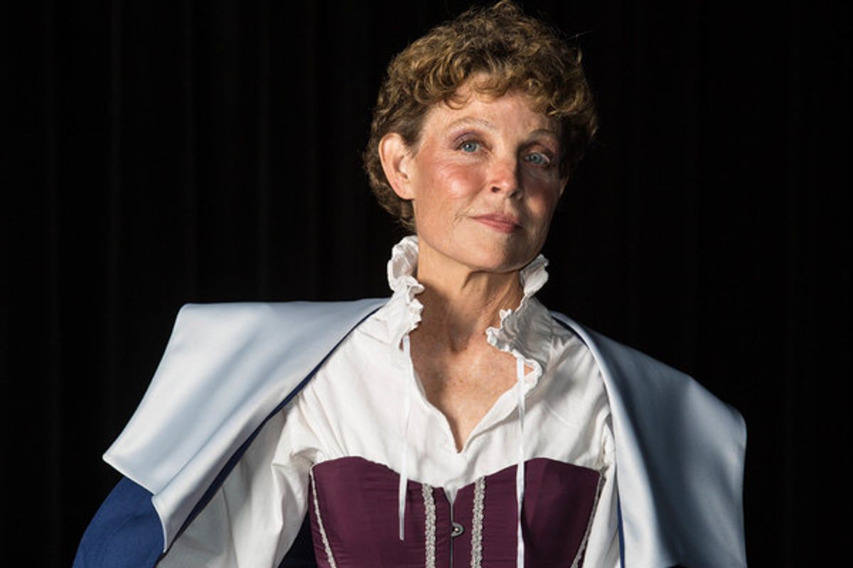 Roxanne Fay as Prospero. Jobsite Theater's production of The Tempest, playing the Straz Center in downtown Tampa Jan. 17 - Feb 11, 2018. Photos by Pritchard Photography. More: JobsiteTheater.org/Tempest.

 at 