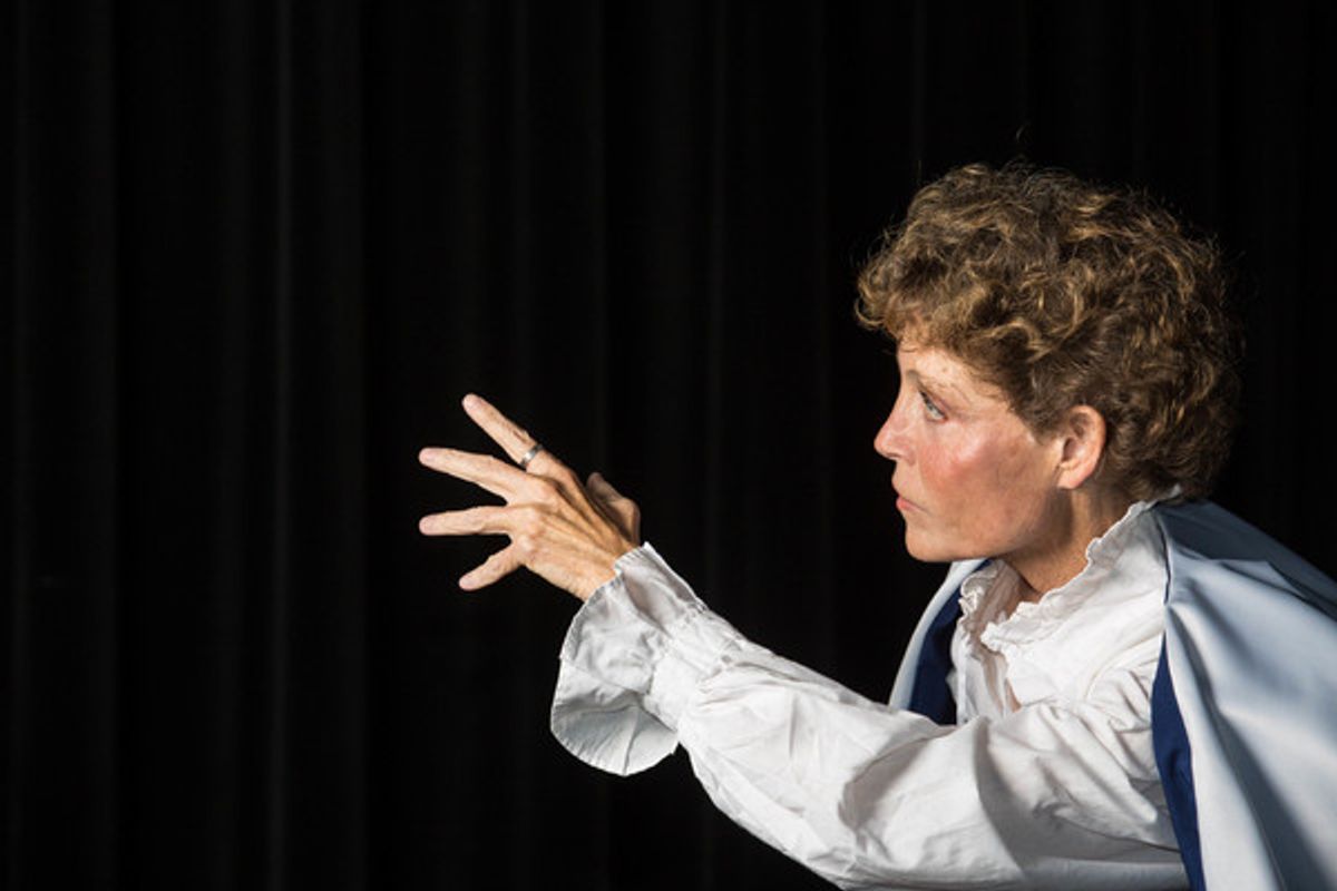Roxanne Fay as Prospero. Jobsite Theater's production of The Tempest, playing the Straz Center in downtown Tampa Jan. 17 - Feb 11, 2018. Photos by Pritchard Photography. More: JobsiteTheater.org/Tempest.

 at 