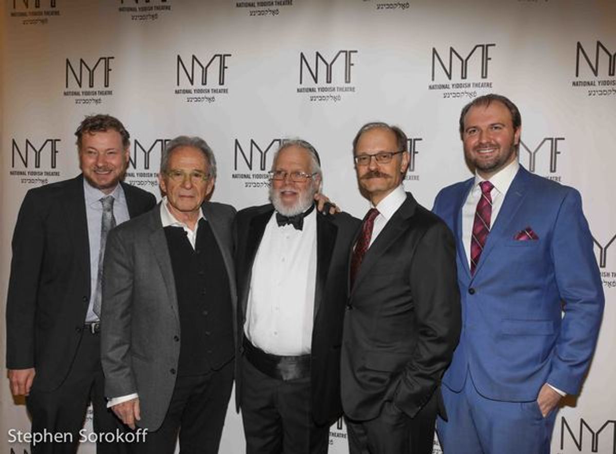Motl Didner, RonRifkin, Zalmen Mlotek, David Hyde Pierce, Chris Massimine at 