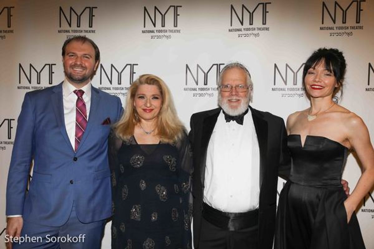 Chris Massimine, Liz Larsen, Zalmen Mlotek, Katrina Lenk at 