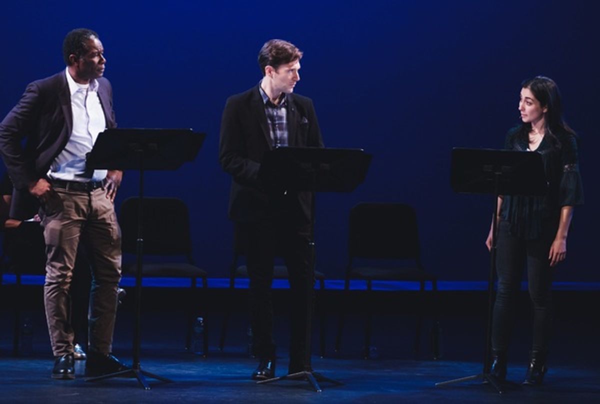 John Douglas Thompson, Jacob Fishel, and Nikki Massoud at 