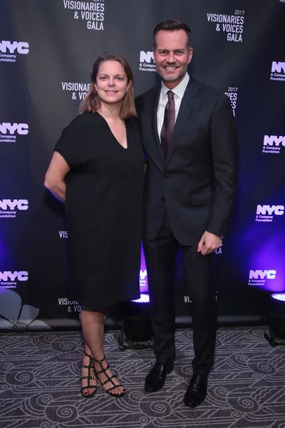 NEW YORK, NY - DECEMBER 18:  Tonia Davis of The Greatest Showman and Fred Dixon of NY Photo