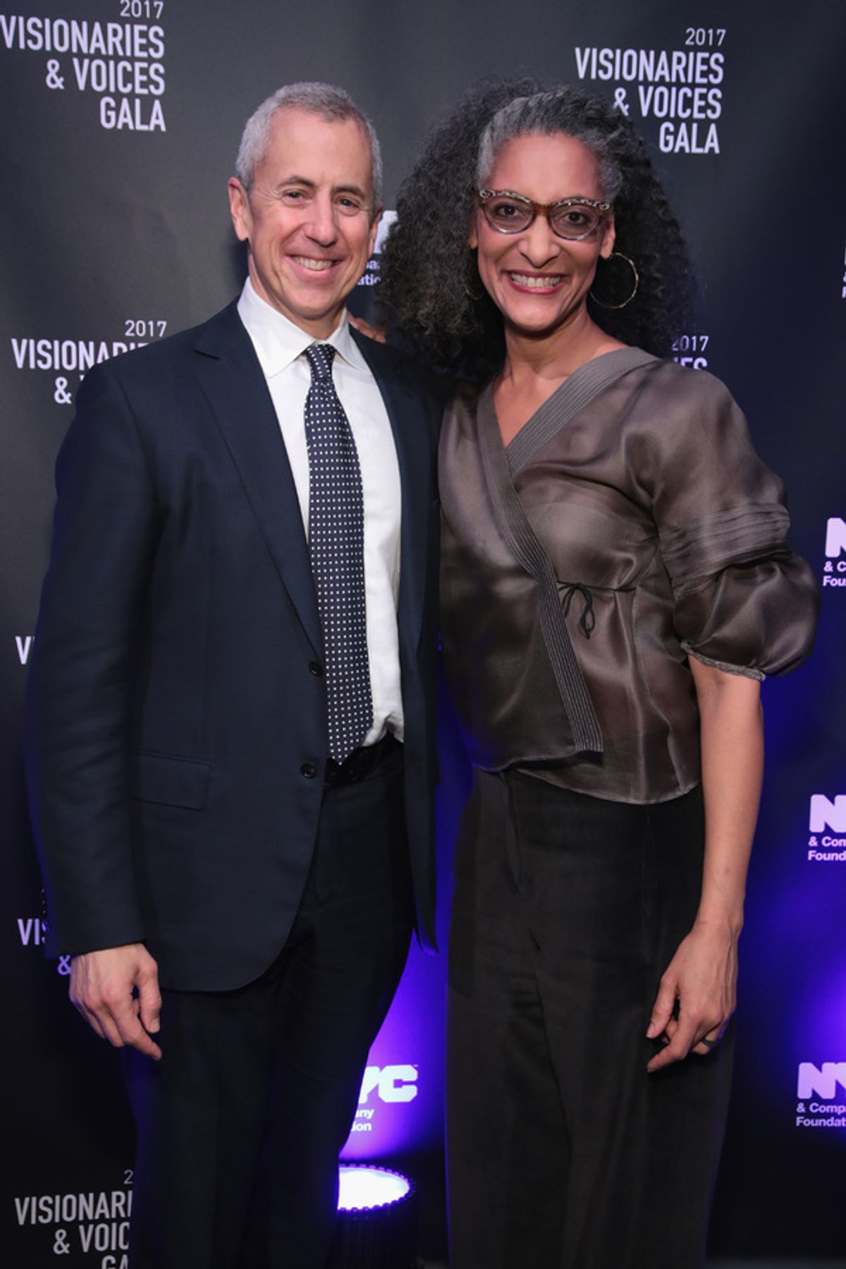NEW YORK, NY - DECEMBER 18:  Danny Meyer and Carla Hall attend the  NYC & Company Foundation Visionaries & Voices Gala 2017 on December 18, 2017 in New York City.  (Photo by Cindy Ord/Getty Images for NY & Company) at 