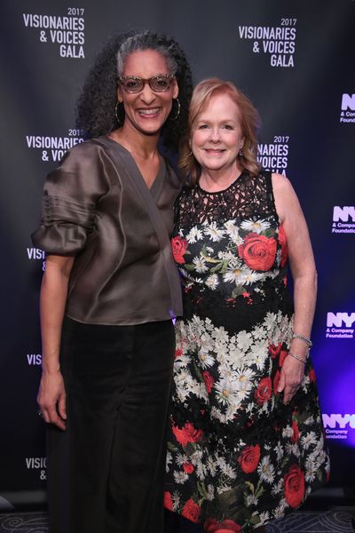NEW YORK, NY - DECEMBER 18:  Carla Hall and Susan Ungaro of James Beard Foundation at Photo