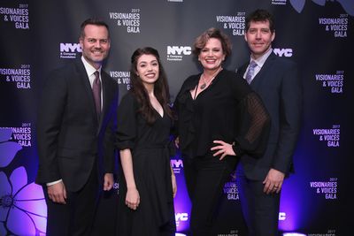 NEW YORK, NY - DECEMBER 18:  (L-R) Fred Dixon of NYC & Company, Kelly Ann Voorhees of Photo