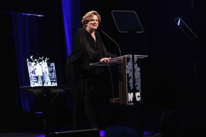 NEW YORK, NY - DECEMBER 18: Actress Cady Huffman speaks onstage at NYC & Company Foundation Visionaries & Voices Gala 2017 on December 18, 2017 in New York City. (Photo by Cindy Ord/Getty Images for NY & Company) @ BroadwayWorld NEW YORK, NY - DECEMBER 18: Actress Cady Huffman speaks onstage at NYC & Company Fou Photo
