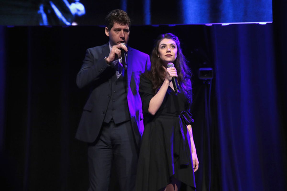 NEW YORK, NY - DECEMBER 18:  James Barbour and Kelly Ann Voorhees perform  Phantom of the Opera onstage at the NYC & Company Foundation Visionaries & Voices Gala 2017 on December 18, 2017 in New York City.  (Photo by Cindy Ord/Getty Images for NY & Compan at 