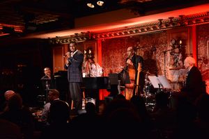 Norm Lewis and the band-Joseph Joubert, George Farmer (Bass/Guitar) and Perry Cavari (Drums and Percussion) @ BroadwayWorld Norm Lewis and the band-Joseph Joubert, George Farmer (Bass/Guitar) and Perry Cavari Photo