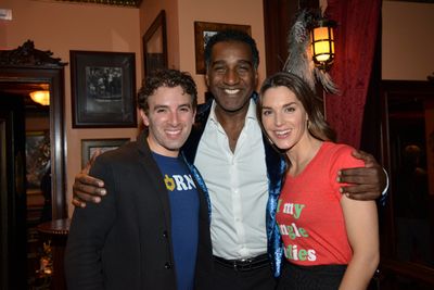 Jarrod Spector, Norm Lewis and Kelli Barrett Photo